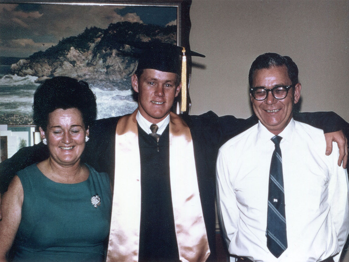 Greg Graduate with Parents
